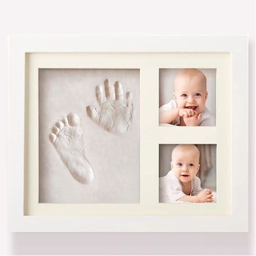 Lucky Baby Newborn Baby & Pet Photo Frame With Clay Mould Hand - 1 Clay + 2 Photo