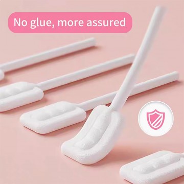 Lucky Baby Disposable Baby Soft Knitted Gauze Oral / Tongue Cleaner For Newborn Toothbrush Mouth Cleaning (60 Stick)