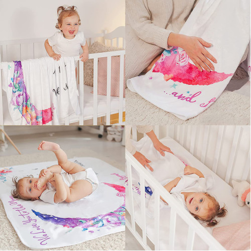Lucky Baby Newborn Baby Monthly Growth Milestone Blanket Photography - Nature