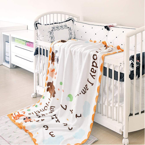 Lucky Baby Newborn Baby Monthly Growth Milestone Blanket Photography - Nature