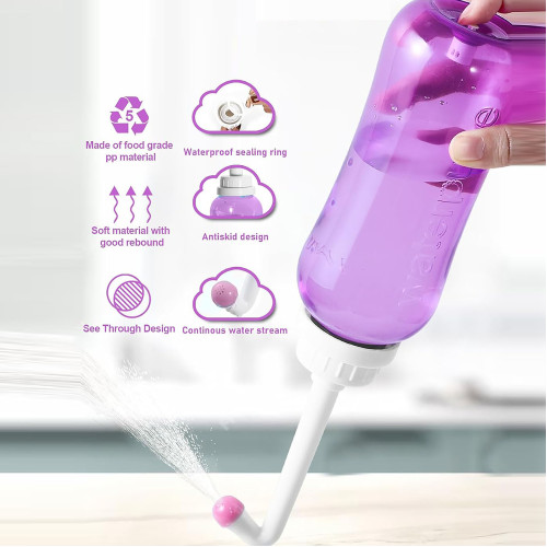 Lucky Baby Multi Functional Peri Bottle - Postpartum & Baby Care (Pink)
