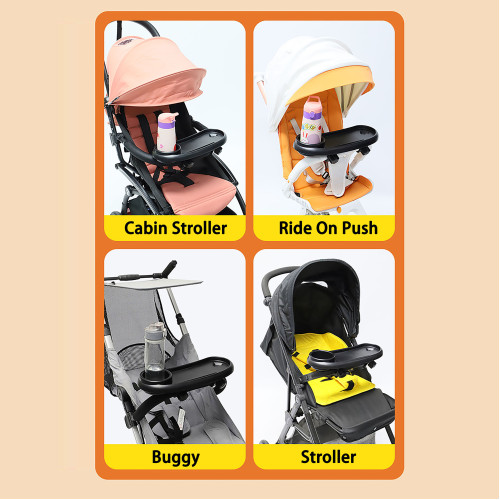 Lucky Baby Universal Clip On Stroller Tray (Mobile & Cup Holder)