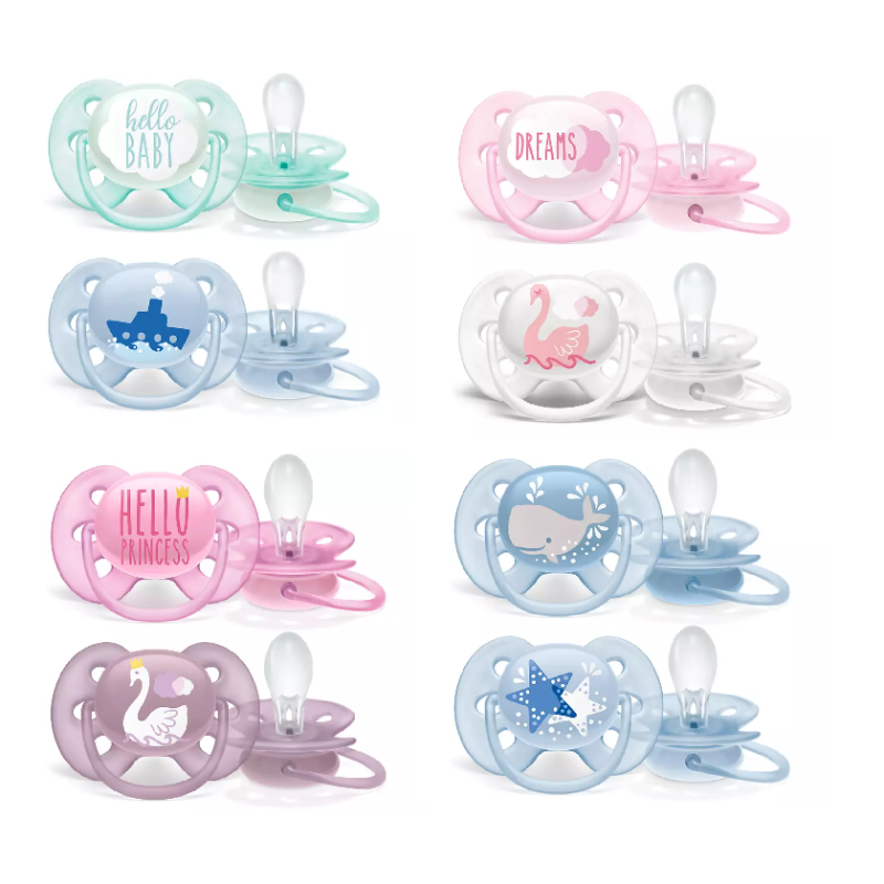Philips Avent Ultra Soft Soother 0-6M / 6-18M (Twin Pack) (SCF222-223)