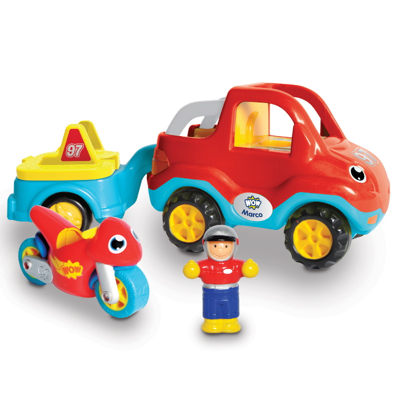 Wow Toys Bumpety-Bump Bernie / Ernie Fire Engine / Oscar Police Copter / Marco 's Moto Team