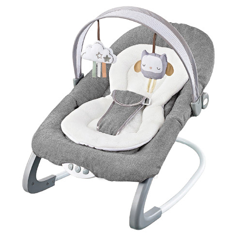 Lucky Baby Infant To Toddler Portable Rocker - Grey
