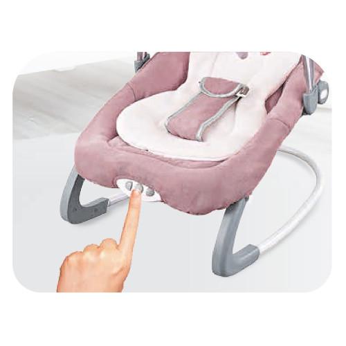 Lucky Baby Infant To Toddler Portable Rocker - Grey