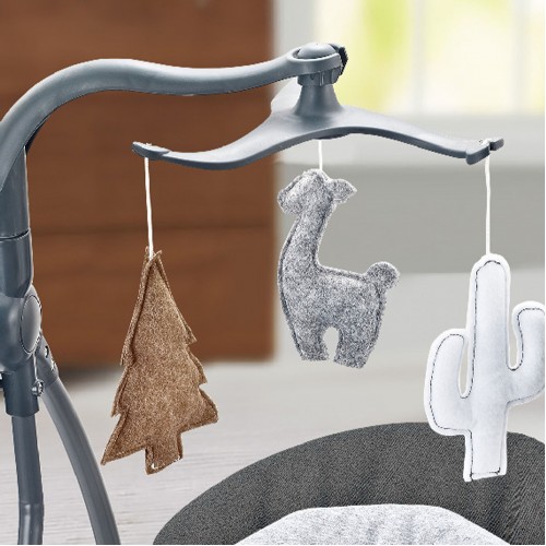 Lucky Baby Infant To Todler Deluxe Portable Electric Swing (Musical Toy) - Black