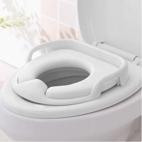 Lucky Baby Spongy Plus Classic Potty Seat W/Handle - White