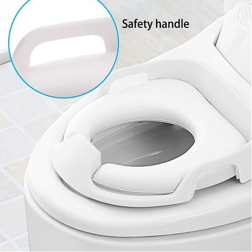 Lucky Baby Spongy Plus Classic Potty Seat W/Handle - White