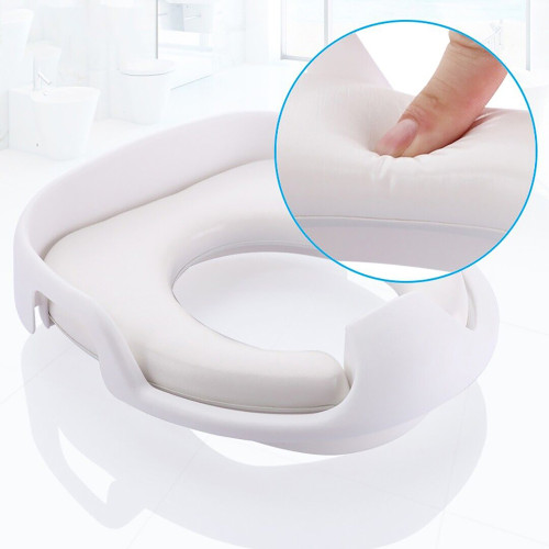 Lucky Baby Spongy Plus Classic Potty Seat W/Handle - White