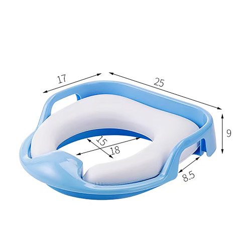 Lucky Baby Spongy Plus Classic Potty Seat W/Handle - White