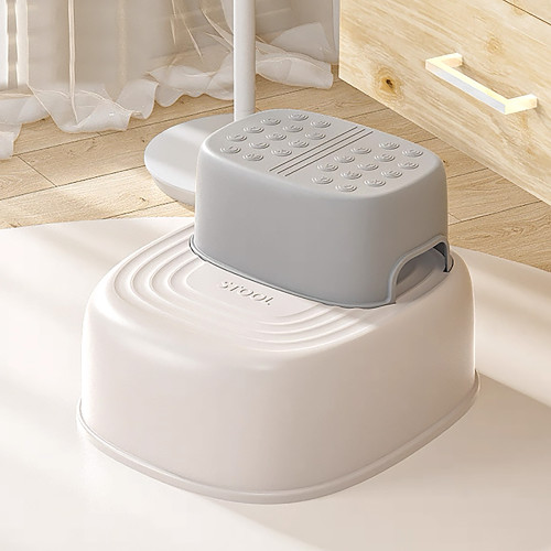 Lucky Baby 2 Level Convertible Step Stool - Grey