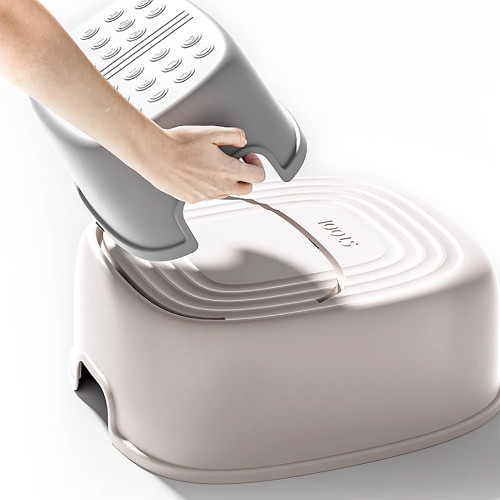 Lucky Baby 2 Level Convertible Step Stool - Grey