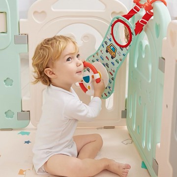 Lucky Baby On The Go Deluxe Steering Wheel W/Mirror