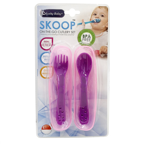 Lucky Baby Skoop On The Go Cultery Sets