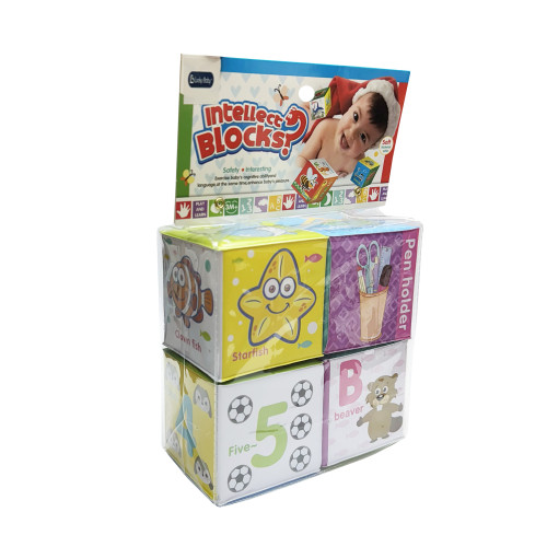 Lucky Baby 4pcs Soft Cube Block Set