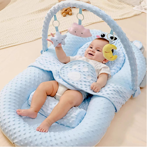 Lucky Baby Portable Bed With Toy Bar