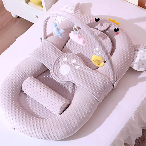 Lucky Baby Portable Bed With Toy Bar