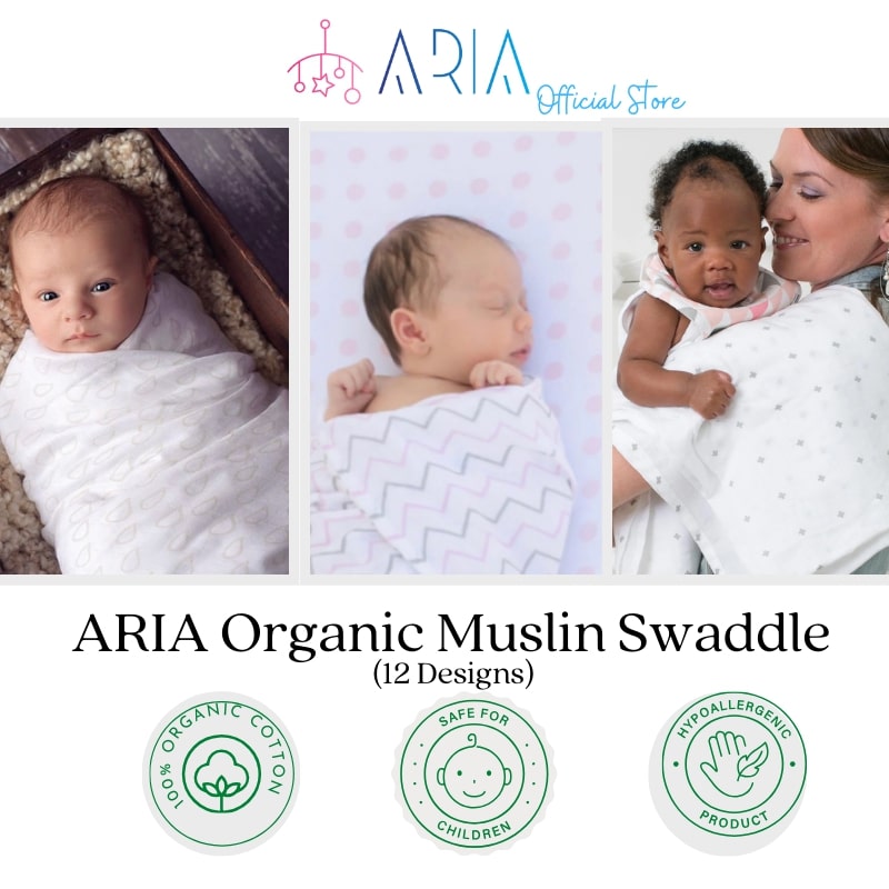 Aria Organic Muslin Swaddle