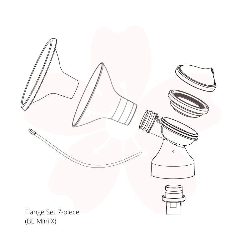 Baby Express Silicone Handsfree Flange Set 24mm