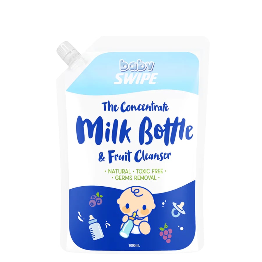 BabySWIPE Milk Bottle & Fruit Cleanser 1L (Pouch Pack)