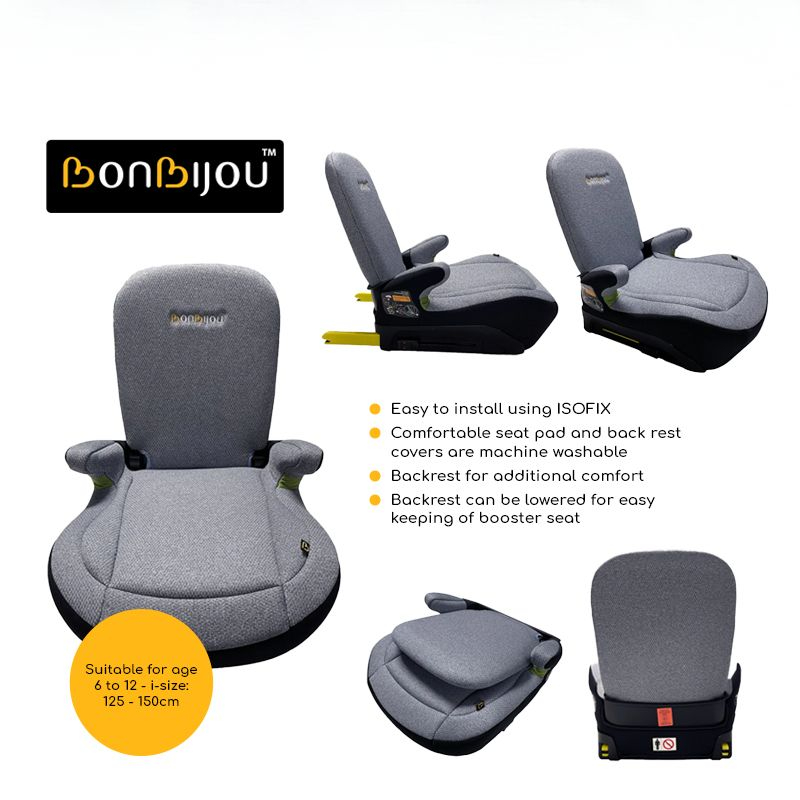 Bonbijou Junior Booster Seat - Grey