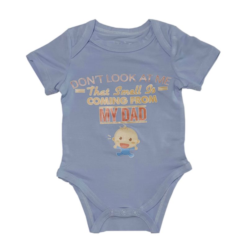 Bebe Bamboo Cute Saying Onesie (Don't Look At Me, The Smell Is Coming From Daddy)