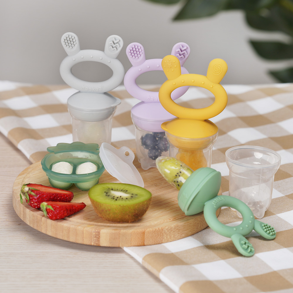 Haakaa Freeze-N-Feed Mini Combo With Pea Green Tray