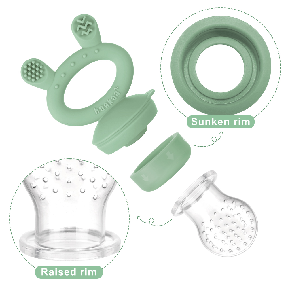 Haakaa Freeze-N-Feed Mini Combo With Pea Green Tray