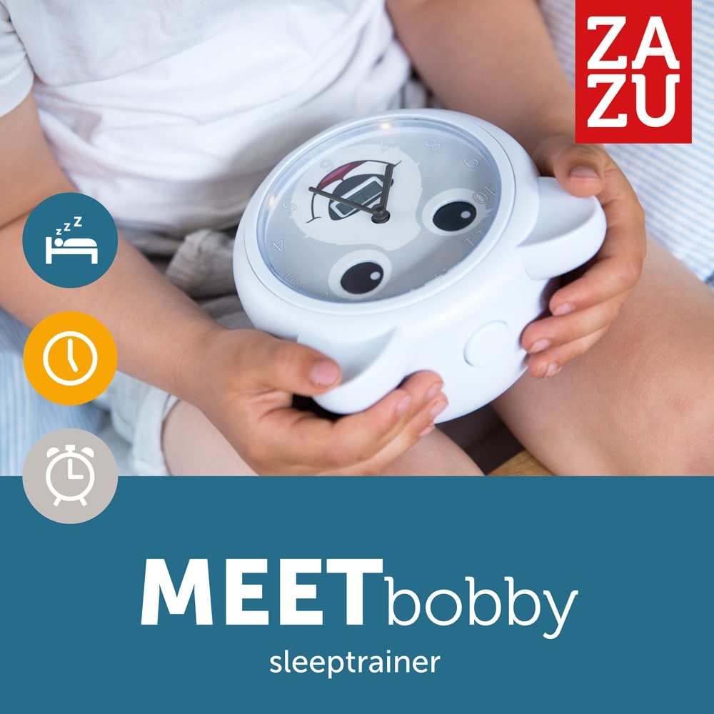 Zazu Sleeptrainer With Alarm Clock, Bobby The Bear