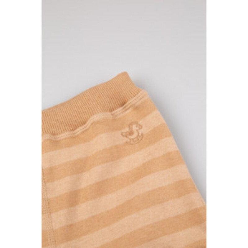Baby Piper Long Pants 100% Organic Cotton Dye Free (1120) Brown Stripes