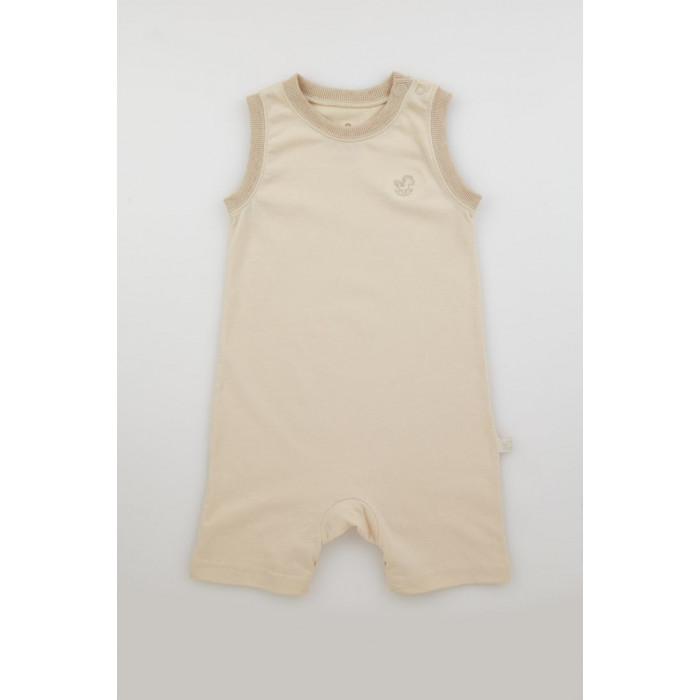 Baby Piper Sleeveless Romper 100% Organic Cotton Dye-Free (1127) Green