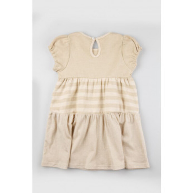 Baby Piper Round Neck Short Sleeve Dress 100% Organic Cotton Dye-Free (1132) Green