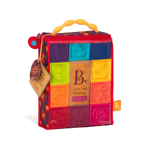 B.Toys One Two Squeeze - Soft Blocks