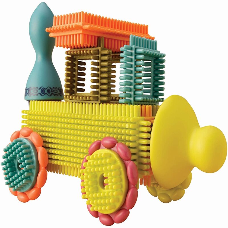 B.Toys Bristle Block Stackadoos 68pieces STEM Toy Set