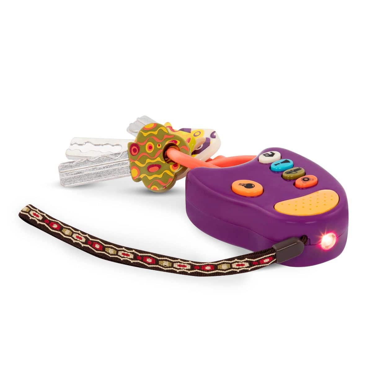 B.Toys Fun Keys With Light And Sound, Chewable Teething Toy