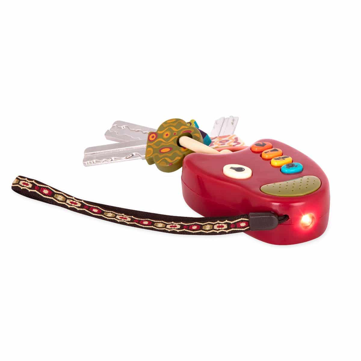 B.Toys Fun Keys With Light And Sound, Chewable Teething Toy