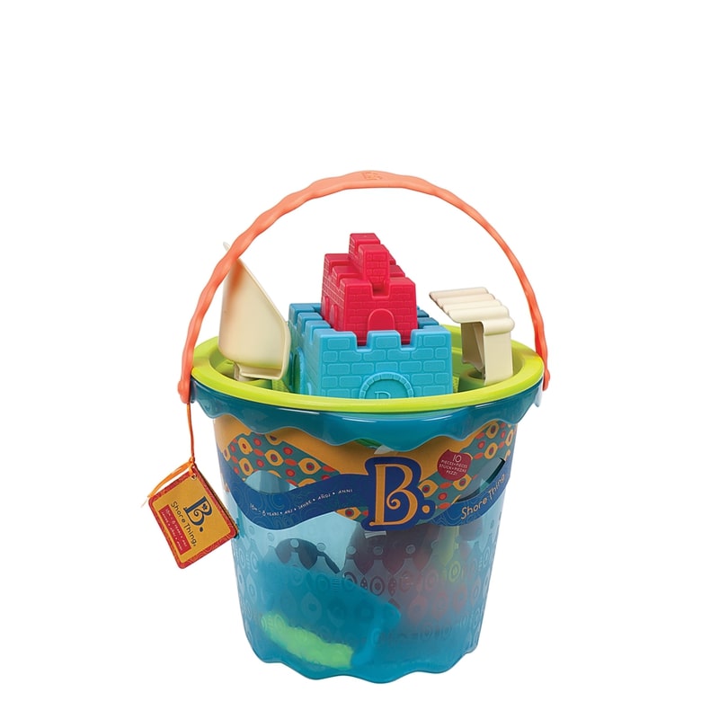 B.Toys Shore Thing Large Bucket Set With 8 Accessories