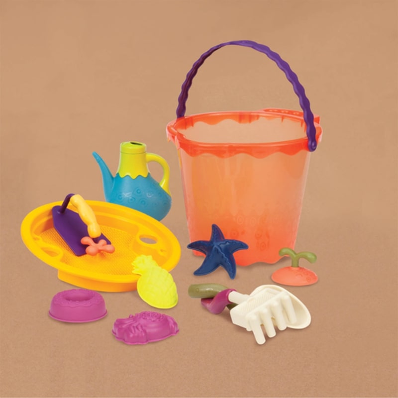 B.Toys Shore Thing Large Bucket Set With 8 Accessories