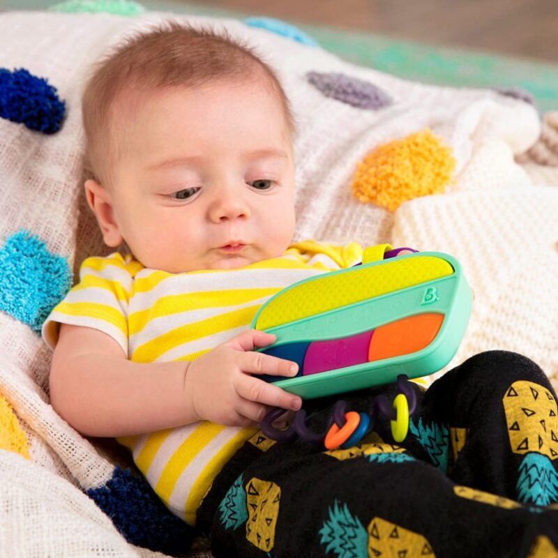 B.Toys Wee Jams Baby Radio Activity Center With Light And Sound