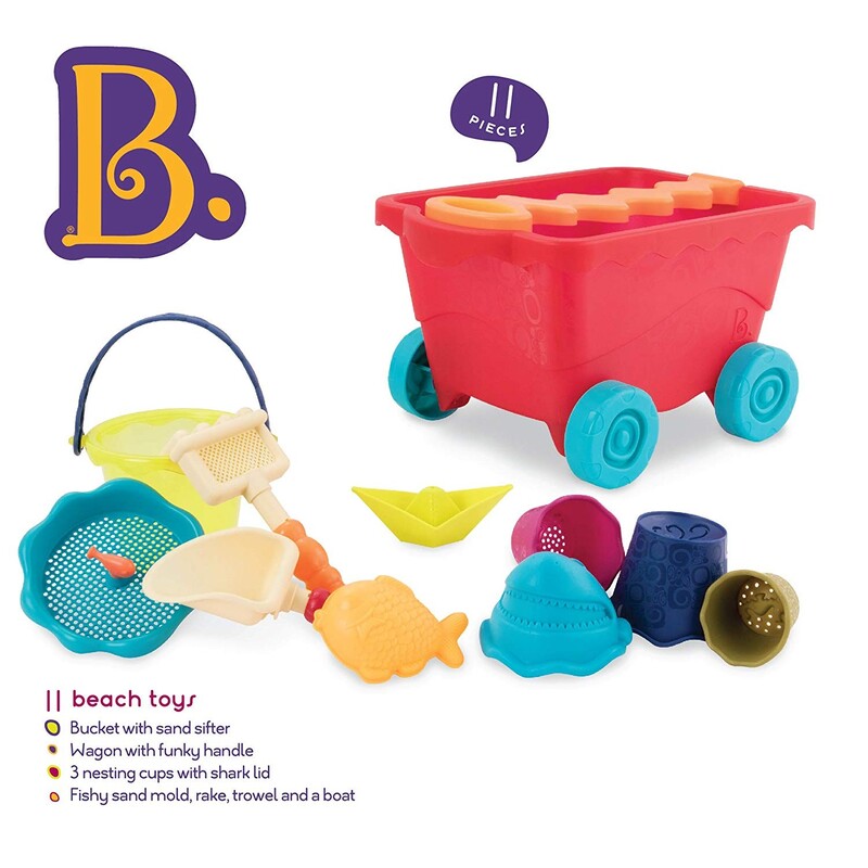 B.Toys Award-Winning Travel Beach Wavy Wagon