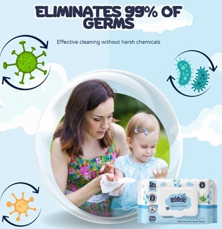 Habibara Baby Hand And Mouth Wet Wipes