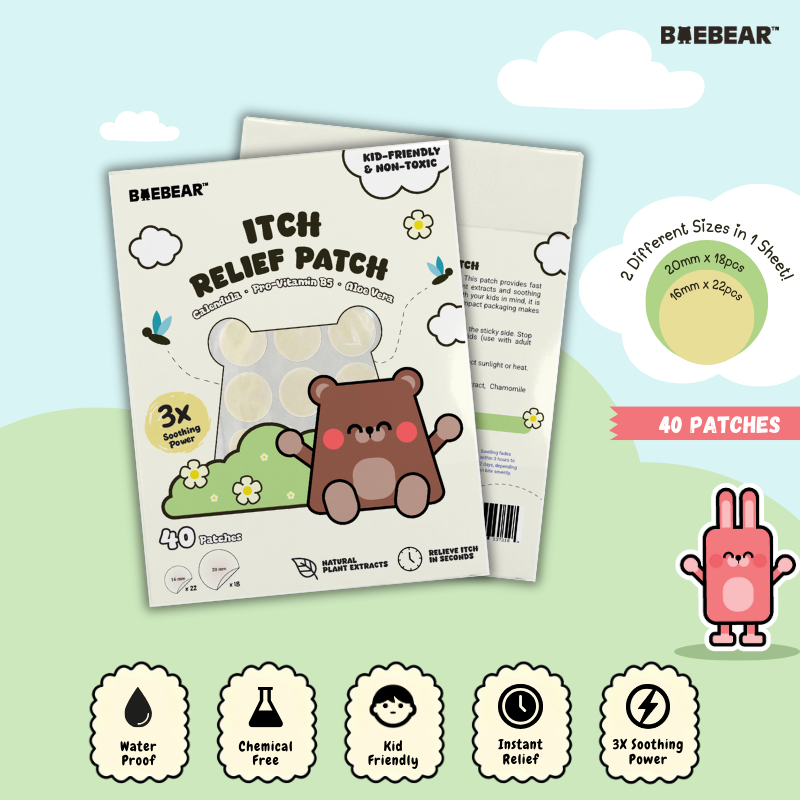 Baebear Itch Relief Patch - 40 Patches