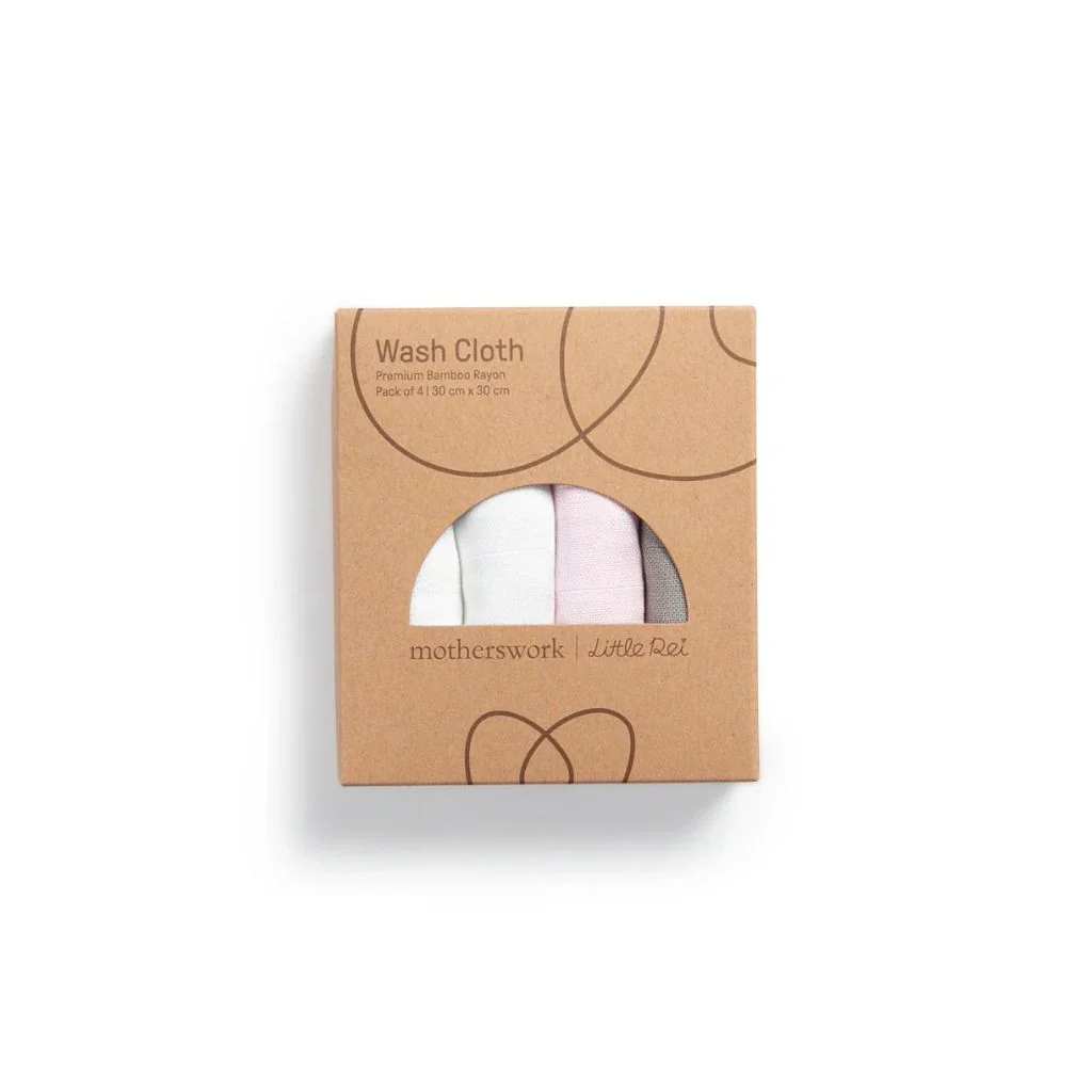 Little Rei Bamboo Wash Cloth 4pcs