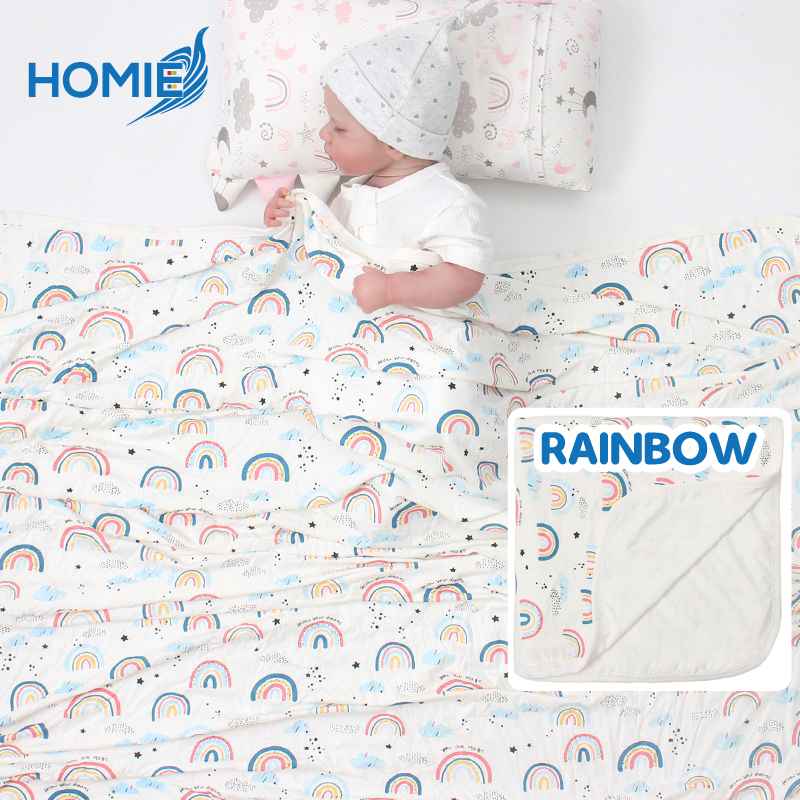 Homie (120x120cm) 2 Layers Ultra Soft Bamboo Blanket - Assorted Designs *Choose At Booth