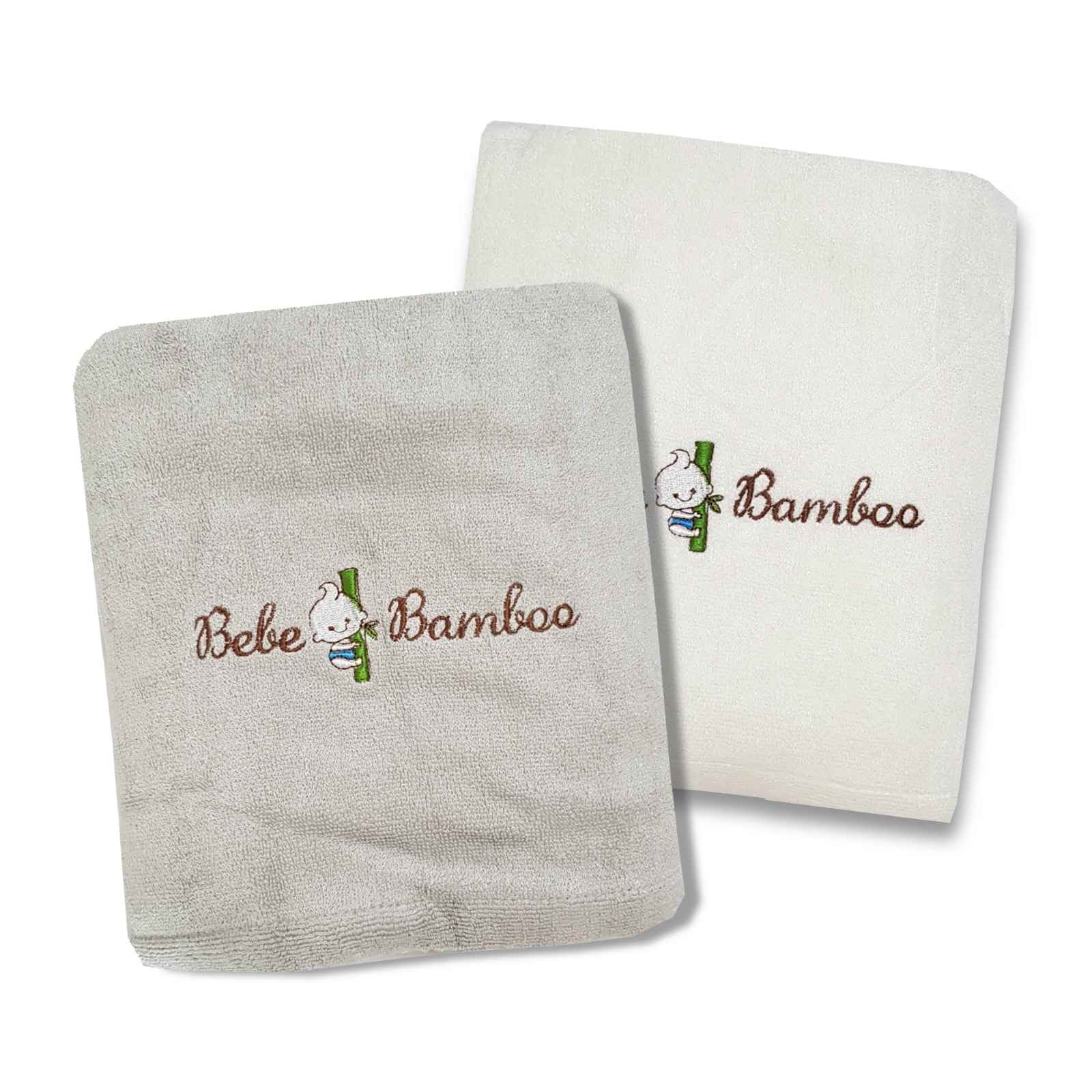 Bebe Bamboo 100% Bamboo Adult/Large Size Bath Towels (Bundle Of 2)