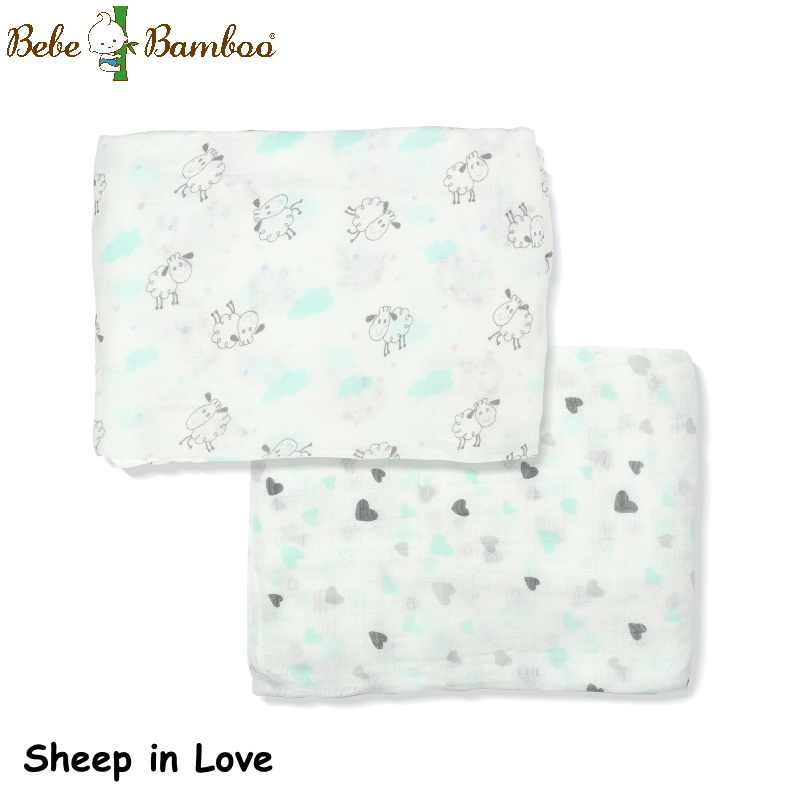 Bebe Bamboo 100% Bamboo Rayon Muslin Swaddles