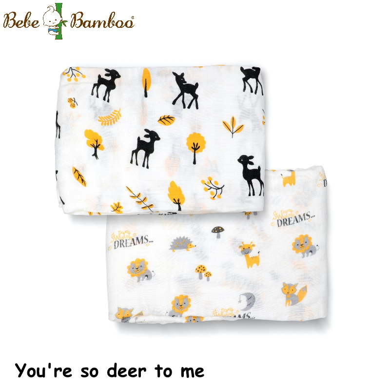 Bebe Bamboo 100% Bamboo Rayon Muslin Swaddles