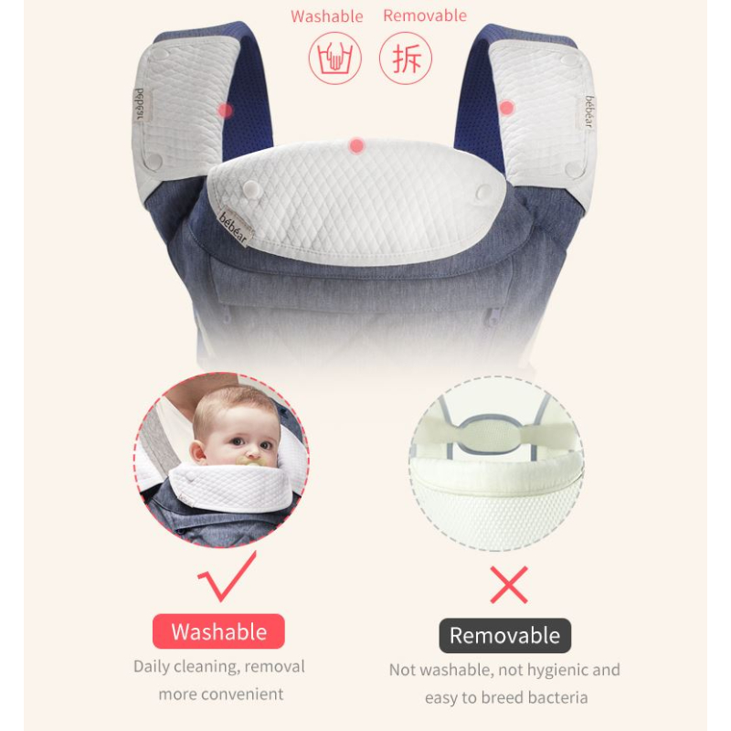 Bebear Foldable Aluminium Hipseat Baby Carrier - Air Comfort Classic