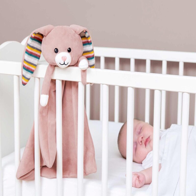 Zazu Comforter Soft Toy With Cry Sensor, Heartbeat Sound And Melodies - Becky The Bunny